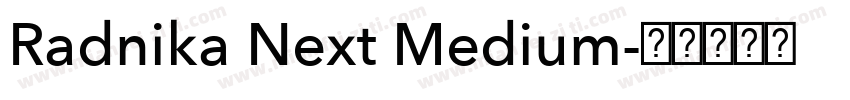 Radnika Next Medium字体转换